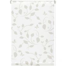 EasyFix Rollo mit Blättern weiß beige 75 x 150 cm Rollo - Gardinia