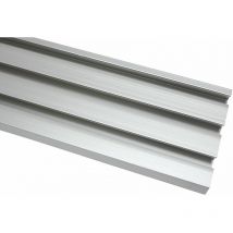 Schiene für Flächenvorhang Atlanta silber, 210 cm, 3-läufig Flächenvorhänge - Gardinia