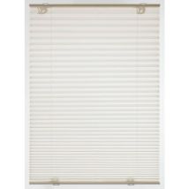 Tenda Plissettata Solo Con Ventose, Tenda Pieghevole Opaca, Parti Per Il Montaggio Incluse, 2 Binari In Alluminio, Crema, 60 X 130 Cm (lxh) - Gardinia