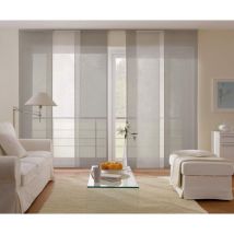 Tenda a pannello Basic (1 pannello), Scorrevole, Opaco, Tessuto lavabile, Antracite, 60 x 245 cm (LxH) - Gardinia