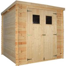 Gardiun - Casetta In Legno Sergei - 4,16 m² 204x204x189/200 cm Legno Incastro a Maschio e Femmina