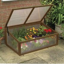 Gardman - 08895 Wooden Cold Frame Garden Greenhouse with Polycarbonate Glazing