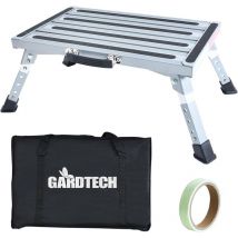 Marchepied Simple, Marche Pied Pliable en Aluminium, d'une capacité maximale de 150 kg, Hauteur réglable, pour Camping - Car, Bus de Camping ou