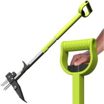 GARDTECH Weeder Puller Ergonomics 118cm Stand up Weeder Puller with Long Handle 4-claw Manual Weeder for Garden Adjustable Length