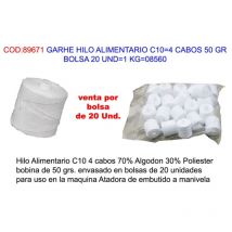 Lebensmittelgarn C104 Cabos 50 g Beutel 20 Einheiten 1 kg 08560 - Garhe