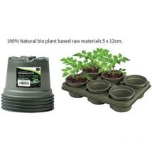 Garland Biodegradable Growing Pots Pack 5, 12cm - Pack (10)