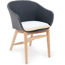 Garden Seat Cushion 60x60cm Outdoor Furniture Pad 7cm Thick Water-repellent Weatherproof Durable Outdoor Garden Chair Cushion White Milano Torino