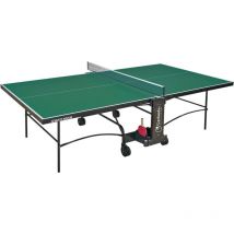 Garlando - Tavolo da Pin Pong con Piano Verde e Ruote per Interno Advance Indoor