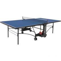 Tavolo da Pin Pong con Piano Blu e Ruote per Interno Garlando Master Indoor