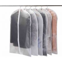 Garment bag, costume, pack of 6, high quality garment bags, transparent 60 x 100 cm, fabric in brief HIASDFLS