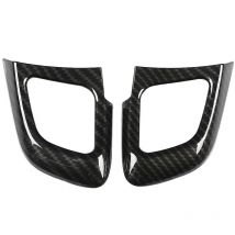 YB - Jeffergarden Garniture de couvercle de bouton de volant de voiture gauche 2 pièces pour Land Rover Range Rover Evoque 12-17