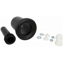 Garniture de raccord PE pour WC mural DN90, capuchons blancs