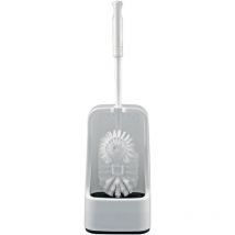 FP - Garniture de wc plastique blanc avec nettoyant p.rebords d. 75 mm