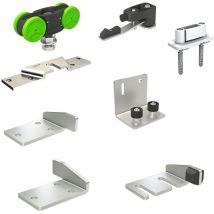 Garniture télescopique SLID'UP 2500 pour 2 panneaux sur 2 rails parallèles - ouverture à droite - 40 kg