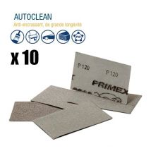 Garnitures abrasifs Primex LR590 autoclean grande longévité 72 x 123 mm (paquet de 10) Épaisseur du grain: p 100 (Moyen: Dégrossissage)