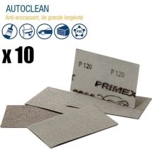 Disque abrasif de ponceuse – Grain G120 – 10 pièces – PRIMEX