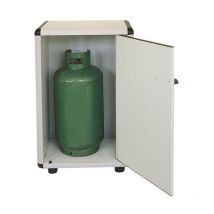 Maiol - Garofalo Easy Professional (Multiuso) - Mobile H.90 portabombole con mensole e portascope - Colore: grigio - grigio chiaro