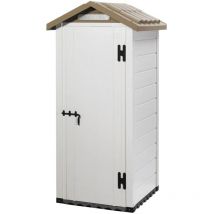 Garofalo - casetta da giardino in pvc 'tuscany 80' l.96,5 x p.96,5 x h.203