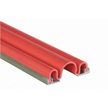 Wattelez - Anti-Fingerklemm-Set garomin Feuer Nr. 2 3 Faltenbälge 1400 mm + Schiene + Schrauben + Kleber - Grau - 606001G