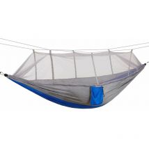 Rubberskin - Jeffergarden Simple Double Camping Hamac Portable Parachute en Nylon Hamac Voyage Lit Suspendu avec Moustiquaire pour Randonnée Voyage