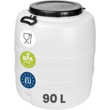 Garronda 90 L Regentonne Regenfass Weithalsfass Futtertonne Aus Hdpe Als Kunststofffass Und Wasserbehälter Für Wasser Lebensmittel Zur Lagerung Und 