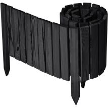 Garronda Beeteinfassung Holz Rollzaun Holzzaun 30 Cm X 200 Cm Imprägniert Flexibler Rollborder Rasenkante Palisade Gartenzaun Umzäunung Für Garten Gd-