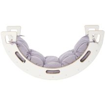 Garronda Set 2 In 1 Kletterbogen Mit Kissen Montessori Spielzeug Ab 1 Jahr Gd-0059 (weiß Kletterbogen Mit Kissen)