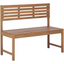 Gartenbank Hellbraun Akazienholz Rechteckig 110 Cm Für 2 Personen Landhausstil Outdoor Garten Terrassse Ausstattung Möbel