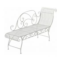 Gartenbank Karma antik weiß