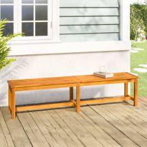 Gartenbank Ruhebank Gartenstuhl 180x35x45 cm Massivholz Akazie XZZZ836112 Bonnevie