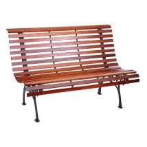 Linder Exclusiv Gartenbank Parkbank Gartenmöbel Holzbank MC4415 150x70x81 cm