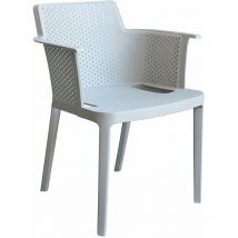 Gartenbar für Sesselstuhlgarten in der Harz mit Armlehnen und großem Sitz in Texas - Grey