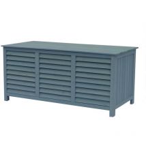 Gartentruhe aus Holz Macao - 130 x 64 x 60 cm - Himmelblau