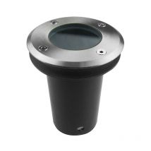 Bodeneinbauleuchten ip65/ip67 ringo ø110mm gu10 50w edelstahl 525lm