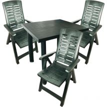 Gartengarnitur 4-teilig grün-MFIO036VE+3xMYUM040VE