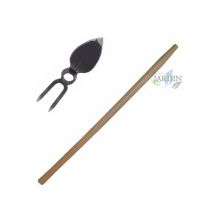 Hacke und Gartengabel mit Stiel 120 cm