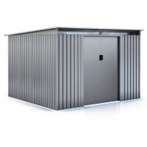 Habitat Et Jardin - Gerätehaus aus Metall mit Flachdach 'Texas' - 6,29 m² - Grau