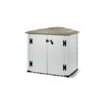 Gartenbox aus Epoxidharz Box Evo 100, inklusive Bodenbelag, 131x88x133h cm von Ezooza