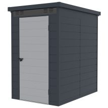 Gartenhäuschen Box Aus Polypropylen 130x190x196cm Für Draußen Nemi