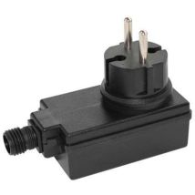 Transformator 24W – IP44 – Schwarz – PVC – Gartenbeleuchtung – Plug-and-Play – für Außenbereich