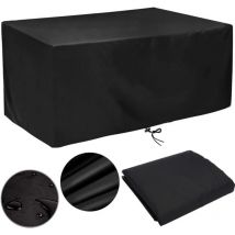 Tonchean - Gartenmöbel-Abdeckung, 315 x 160 x 74 cm, wasserdichte Gartenmöbel-Schutzhülle, wetterfeste und reißfeste Möbelabdeckung aus Oxford-Gewebe