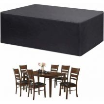 Gartenmöbelabdeckung, 420d Oxford-gewebe (180 X 120 X 74 Cm), Schwarz