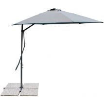 Gartenschirm 2,5x2,5 Meter mit Mantovana und winddichtem Pecus