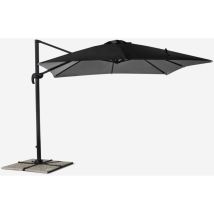 Gartenschirm Mit Verstellbarem Arm Aus Aluminium Mit Dezentraler Stange 3x3m Paradise Noir