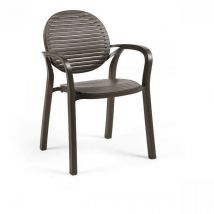 Gartensessel ' Nardi Gardenia', für Bar und Restaurant aus Polypropylen-Glasfaser -Packung mit 2 Stücke / Kaffee