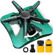 Gartensprinkler – Gardena Automatische Bewässerung für 360-Grad-Bewässerung mit 5 Schwenkarmen – Rotierender Wassersprinkler mit 20 Düsen,