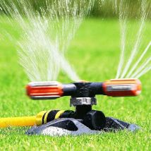 Arroseur De Jardin, Automatique 360 ​​rotatif Réglable Jardin Arroseur 3 Bras Arroseur De Pelouse Abs Rotation Pulvérisation Buse Arrosage Tête 