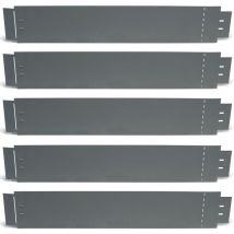 Idmarket - Gartenpoller X5 Stahl Anthrazitgrau Flexibel L. 5 X H. 0.14 M