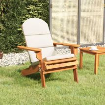 Maison Chic - Gartenstuhl Gartensessel Adirondack Stuhl für Garten Terrasse Balkon mit Kissen Massivholz Akazie DE87781