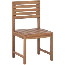 Gartenstuhl Hellbraun Akazienholz Mittelsück für Eckbank Landhausstil Outdoor Garten Terrassse Ausstattung Möbel